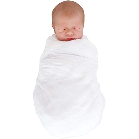 Swaddling Blankets White Muslin Baby Swaddle Blanket Best Receiving For Kids 100 Organic Cotton Perfect For Swaddling And Nursering Newborn Boy Girl Breathable Soft Cover And Wrap And Crib Muslin Blanket Bedding