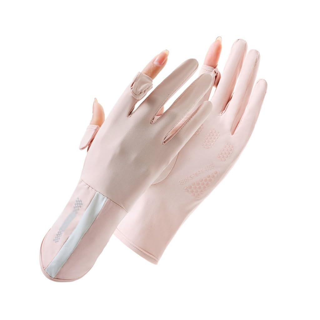 Women's Mid length Reflective Breathable Cycling Leakage Finger Touch Screen Gloves