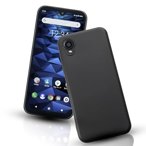 For KYOCERA DIGNO BX2 / A101KC �p�̃P�[�X �� TPU ���^ �J�o�[�y�w��h�~/�Ռ��z��/�C�菝�h�~/�ѕ֗� �z�ɓK������ DIGNO BX2 �u���b�N �X�}�z�P�[�X �Ή� �y�X�g���b�v�z�[���t���z