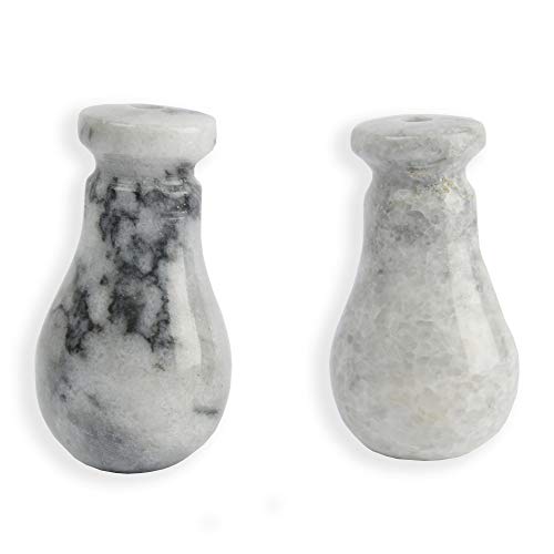 Tirador de luz de mármol exclusivo de color gris con acabado pulido elegante