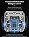 Doubao Card Shuffler Automatic 1-2 Deck Electric Shuffling Machine Portable with 2000mAh Rechargeable Battery Low Noise for Cards Game, UNO, Poker, Phase 10, Skip-Bo, Texas Hold'em, Blackjack
