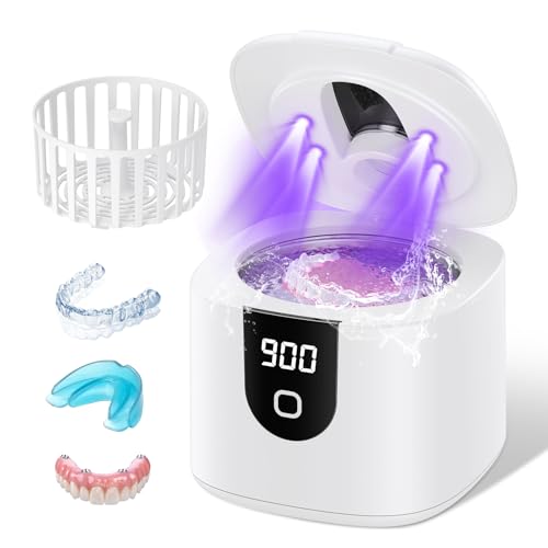 Moeila 45kHz Ultrasonic Retainer Denture Cleaner...
