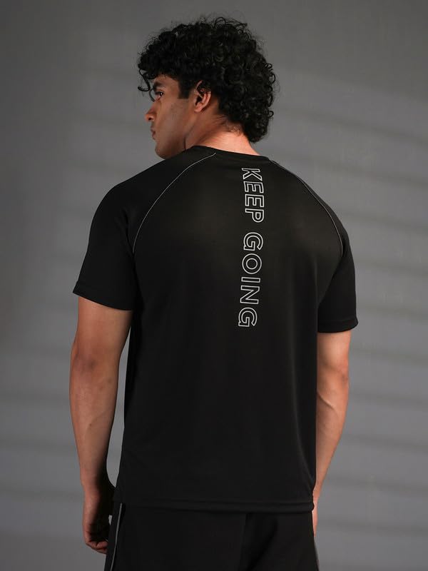Image of CHKOKKO Gym T Shirts for Men Workout Activewear Solid Quick Dry Sports Tshirt for man Breathable Lightweight Half Sleeve Regular Fit Round Neck Running Boys T Shirt