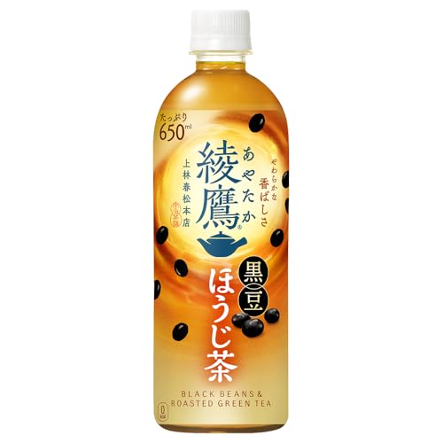綾鷹黒豆ほうじ茶 650ml×24本 PET 選べる 定期便 コカ・コーラ 愛媛県 西条市 (2回定期便)