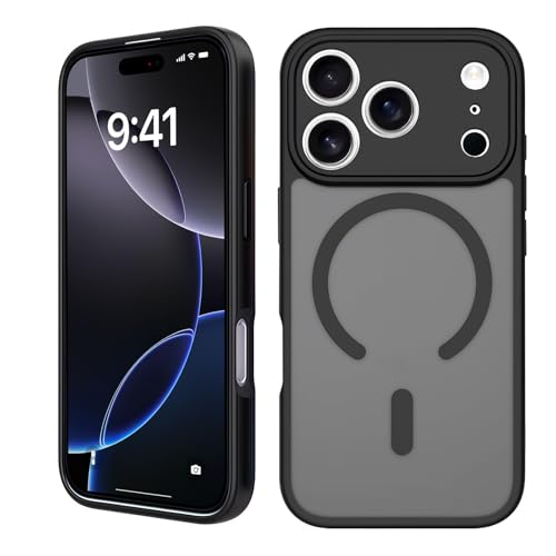 Cover Magnetica per iPhone 17 Pro Max 6,9 Pollici, Custodia Protettiva Full Body TPU+PC, Protezione Completa Fotocamera, Sottile e Resistente, Custodia Magnetica Compatibile MagSafe