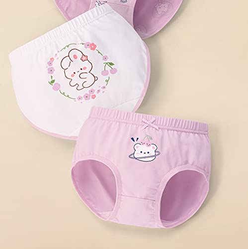 Girls Underwear Toddler Kids Cotton Assorted Briefs Trunks Cute Print 𝐏anties Breathable Flex Underpants 3 PC3