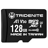 TRIDENITE 128GB Micro SD Card, MicroSDXC Memory for Nintendo-Switch, GoPro, Drone, Smartphone, Tablet, 4K Ultra HD, A1 UHS-I U3 V30 C10, Up to 95MB/s Read, with SD Adapter