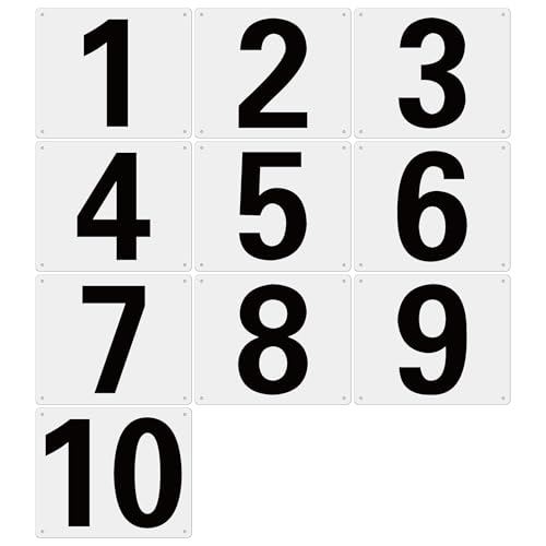 �`���E�v���[�g �ԍ��v���[�g�u1�`�vW240mm×H200mm ���Y�A���~������3mm ���ԏ�ԍ� �����Ŕ� �l����t������ �p�� ���O�Ή� (NO 1�`10, W240×H200mm)