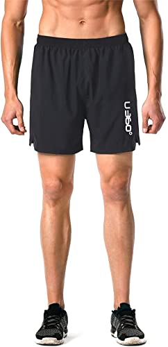 Image of Men's Workout Running Shorts Quick Dry Lightweight Gym Shorts with Zip Pockets S5Shorts