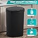 PayLessHere | 13 Gallon Plastic Trash Can | Black | Automatic Touchless Lid with Motion Sensor | Kitchen Garbage Can with Waterproof Design | for Home, Office, Bathroom | Pack of 1