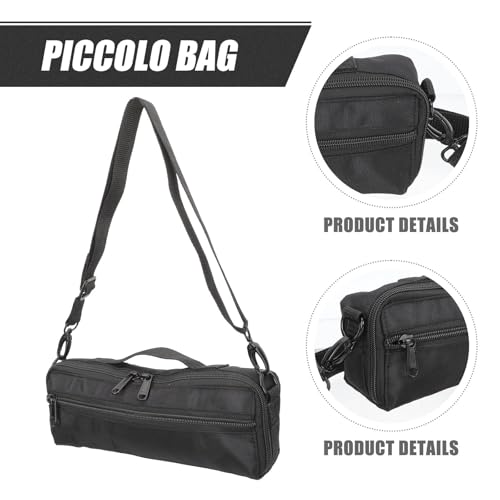 Piccolo Canvas Bag Piccolo Carrying Bag Musical Instrument Container Plush Storage Instrument for Beginners Wind Flute Case Cover Flute Case