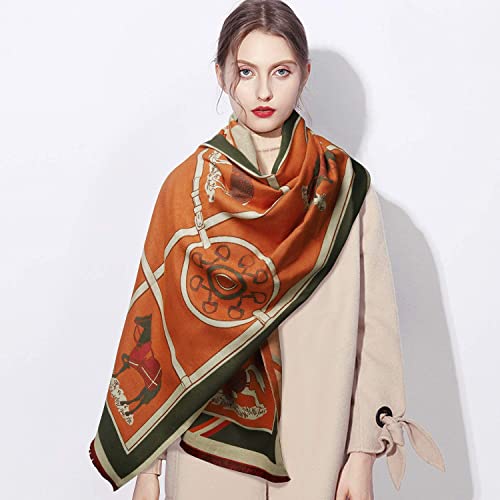 Extree Scarfs For Women Pashmina Silky Shawl Wrap For Evening Dressing Horse Scarf Blanket Open Front Poncho Cape #TOP3