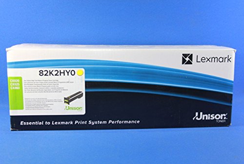 Lexmark 82K2HY0 Cartouche de Toner Haute Précision pour des Impressions Jaunes Éclatantes