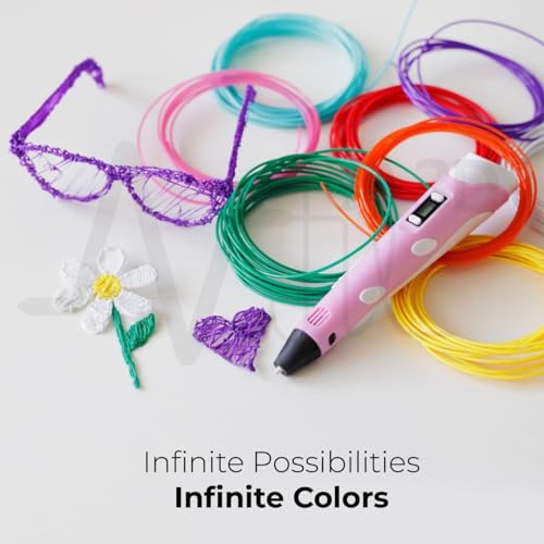 Image of NFIL3D 11pcs Multicolor pla - Lite Filament of 3D Pen 5Meter Each | 3D Pen Filament | 3D Pen Refill | 3D Pen for Kids | Compatible with All 3D Pens | 1.75mm | (Set of 10Pcs) + 1Free (Pack of 11)