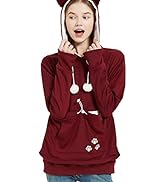 Pet Carrier Hoodie-Cat Pouch Sweatshirt-Pullover Hoody Kitty Carrying Holder Kangaroo Breathable ...