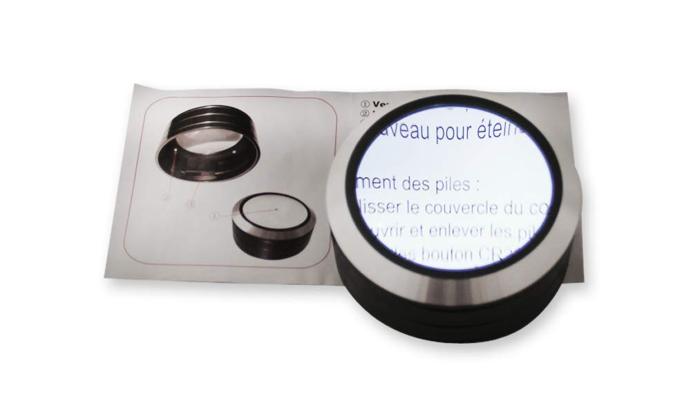 Lente di Ingrandimento da tavolo - 4.5X -3 LED