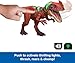 Mattel Jurassic World Wild Roar Afrovenator Dinosaur Action Figure Toy, Attack Action & Lights & Roar Sound, Scan Code for Digital Play
