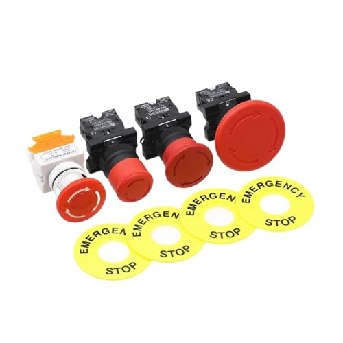 Interrupteur arrêt d'urgence 22mm pour sécuriser machine LAY37 - 3