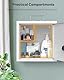 Uniclife Medizinschrank mit Wandmontage, mit Zahlenschloss und Griff, Verriegelung, Erste-Hilfe-Schrank, abschließbar, Medizin-Organizer, sicherer Stahlwandschrank, Metall-Aufbewahrungsbox, Weiß