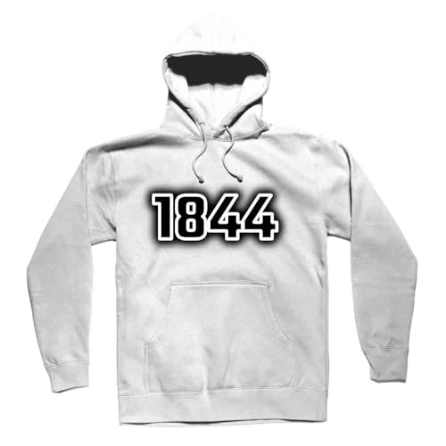 Sweat 1844 original avec capuche vêtement coton blanc style streetwear