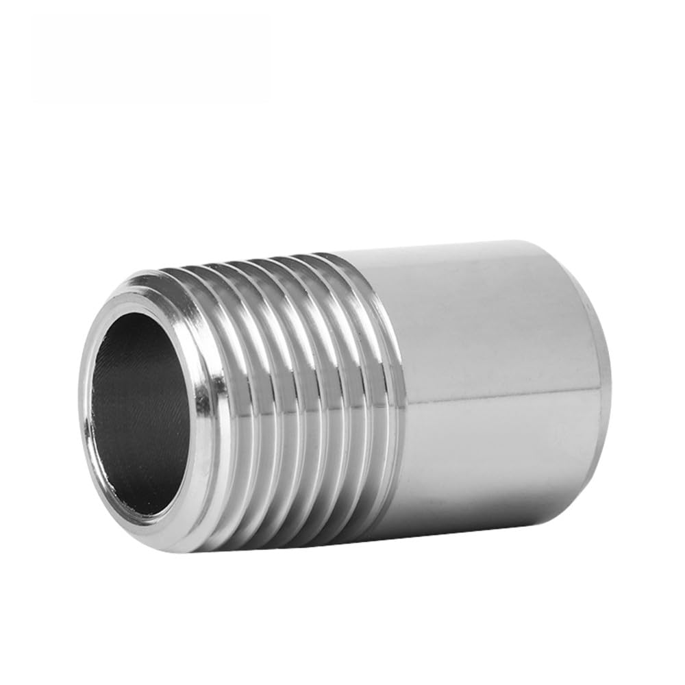 Nippli di saldatura in acciaio inox 304, raccordi per tubi maschio, adattatore di accoppiamento con filettatura BSPT 1/4"3/8"1/2"3/4"