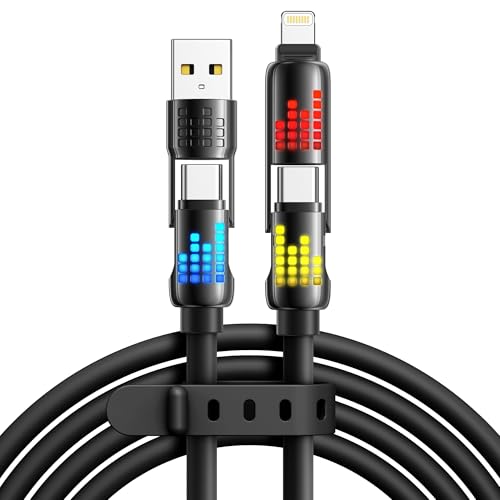 RAVIAD Multi Cavo di Ricarica [1.2M] 4 in 1 Multiplo