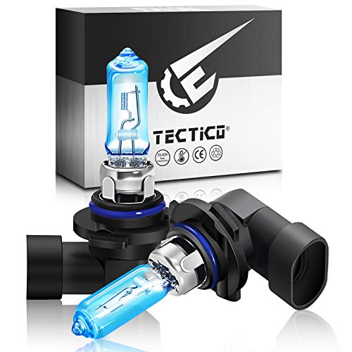 TECTICO HB3 9005 Halogen Birne 12V 65W Warmweiß +130% Ultra Heller Fernlicht Abblendlicht Nebelscheinwerfer Tagfahrlicht Auto Lampe Ersatz, 2 Stücke