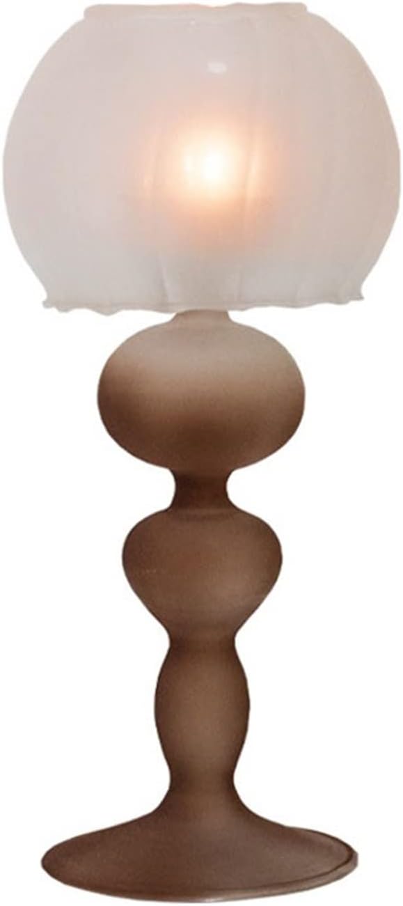 Candleholders Aromatherapy Candlestick Home Coffee Shop Table Decoration Vintage Frosted Glass