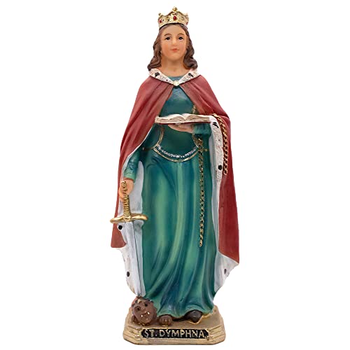 Estatua de Saint Dymphna 8.3 in Multicolor miniatura 1