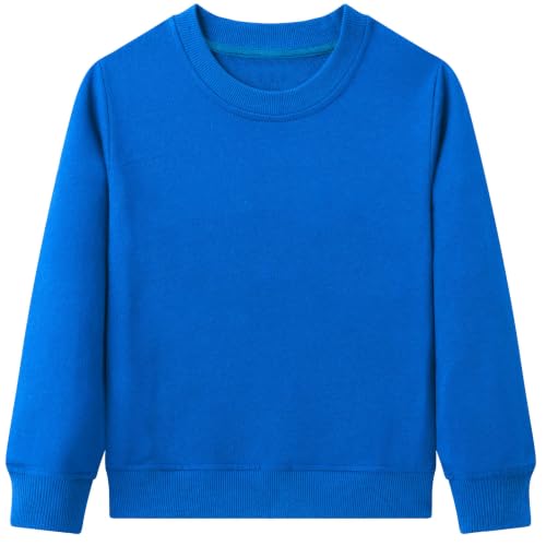 Image of Unisex Kids School Uniform Jumper Boys Girls Plain Sweatshirt 7-8 Years