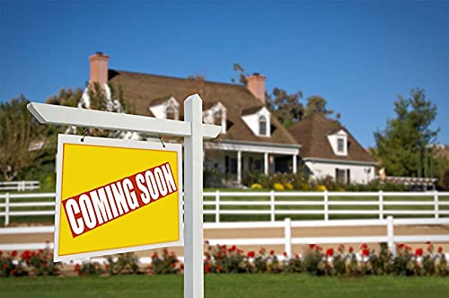 Coming Soon Sign For Estate Rider,Reusable Magnetic And Adhesive Sticker Option,Magnetic Coming Soon Sign For Realtors, Magnetic Coming Soon Sign For Real Estate (12 X 4 Inch） #TOP6
