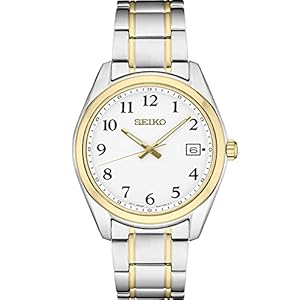 Seiko SUR460 Men's Analog Watch - Two-Tone Stainless Steel