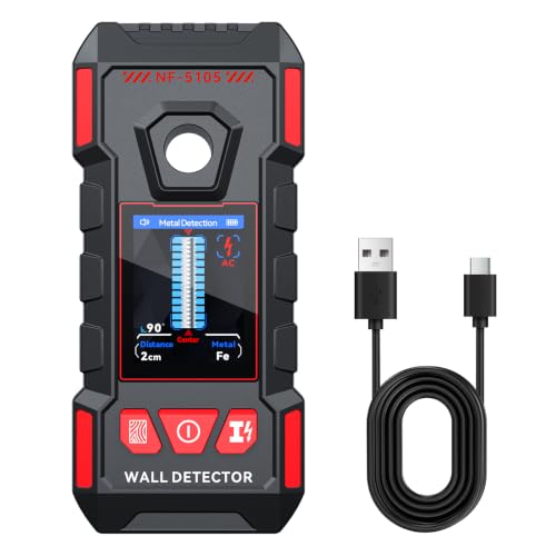 Détecteur Mural Multifonctionnel 3 en 1 Rechargeable, Profondeur 30-100 mm