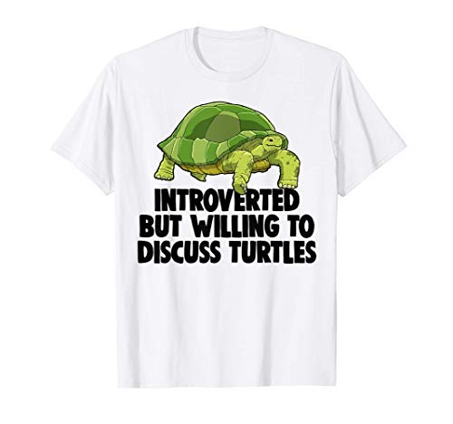 Introverted But Willing Discuss Turtles Tees Love Sea Turtle Camiseta