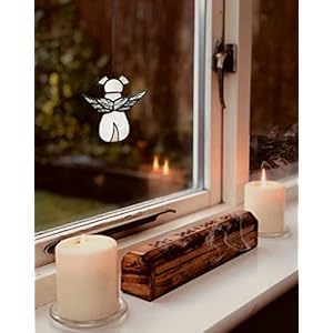 ZUAJITER Stained Glass Window Hanging Angel Dog Memorial Gifts for Loss of Dog Sympathy Gift Suncatcher, Passing Away Remembrance Memory Ornaments for Dog Lovers, Pet Bereavement Rainbow Wings ZUAJITER Stained Glass Window Hanging Angel Dog Memorial Gifts for Loss of Dog Sympathy Gift Suncatcher Passing Away Remembrance Memory Ornaments for Dog Lovers Pet Bereavement Rainbow Wings