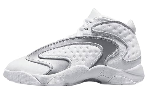 Jordan Nike Womens OG Basketball Shoes Sneaker Size 9 White/Silver