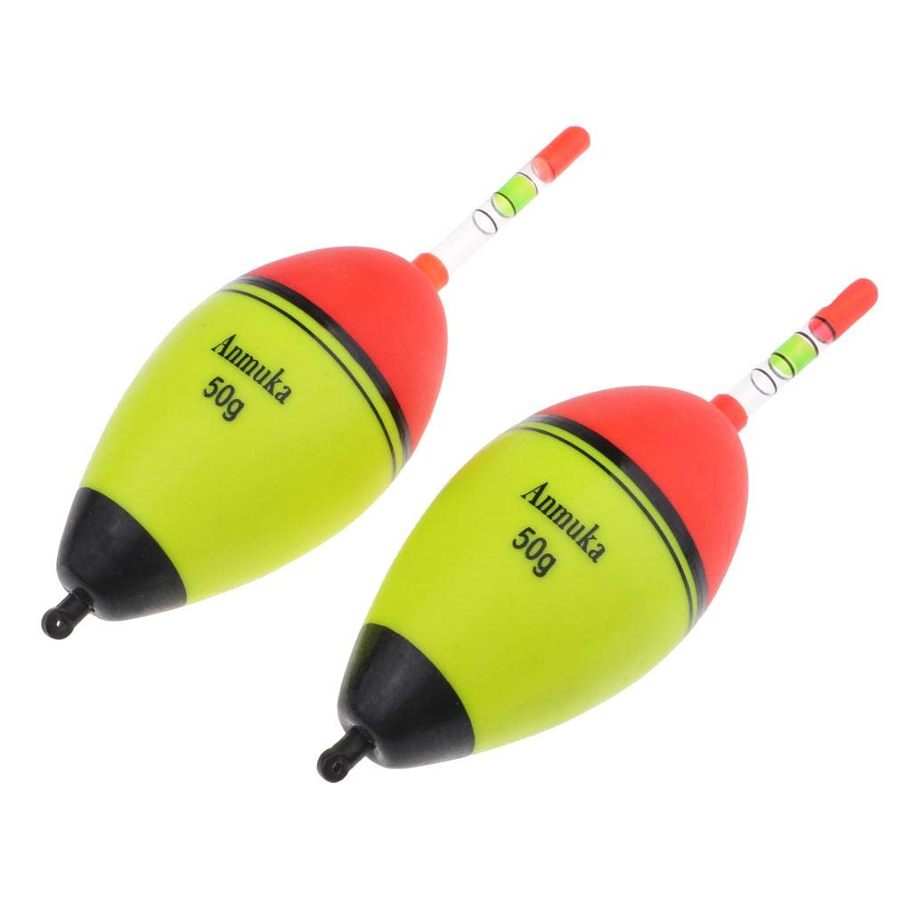 10 Set 2 Stück Leuchtende Angelpose Vertikale Felsangelboje Kunststoff Bobber 50 g