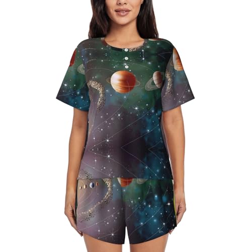 Ensemble de pyjama espace : vêtements de nuit cocooning à poches
