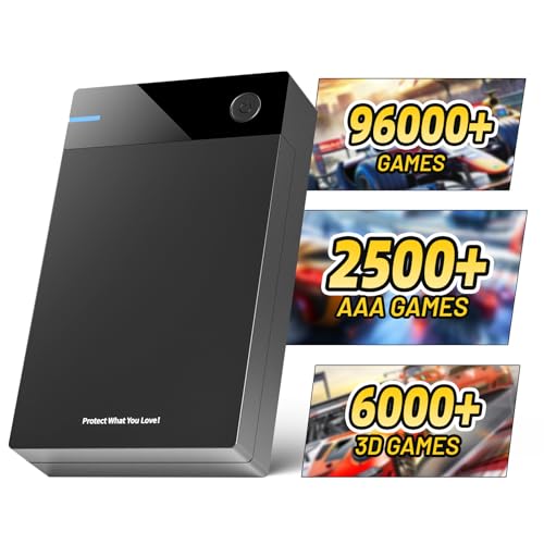 Disque dur de jeu rétro 12 To Kinhank le cadeau idéal pour passionnés de jeux 3D