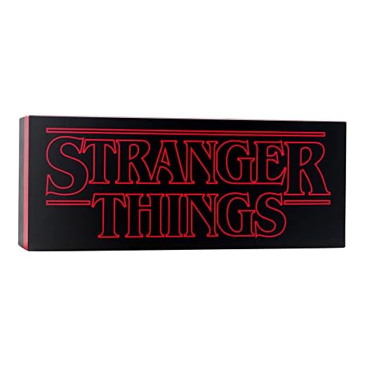 Luz con Logotipo de Stranger Things con 2 Modos de Luz, Merchandising con Licencia Oficial