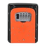 ZHEGE Key Lock Box Wall Mounted, 4 Digit Combination Storage Lockbox for Realtors, Contractors, Home