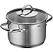 Produktbild Silit Achat Kochtopf klein 16cm, Glasdeckel, Fleischtopf Induktion 1,9l, Edelstahl teilmattiert, unbeschichtet, backofengeeignet
