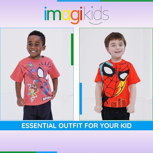 Image of Marvel T-Shirt and Mesh Shorts Outfit Set Toddler to Big Kid Sizes (2T - 14-16)