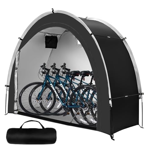خيمة تخزين الدراجة باللون الاسود، غطاء تخزين الدراجة لـ 2/3 ...