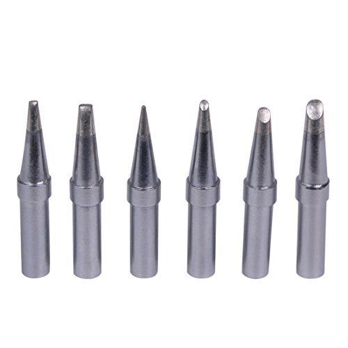 6-Pack Replacement Soldering Iron Tips – Compatible With Weller WE1010NA, WESD51, WES50/51 Stations & PES51/PES50 Pencils