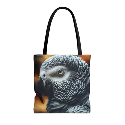 Premium African Grey Parrot Tote Bag with Reinforced Stitching for Adults