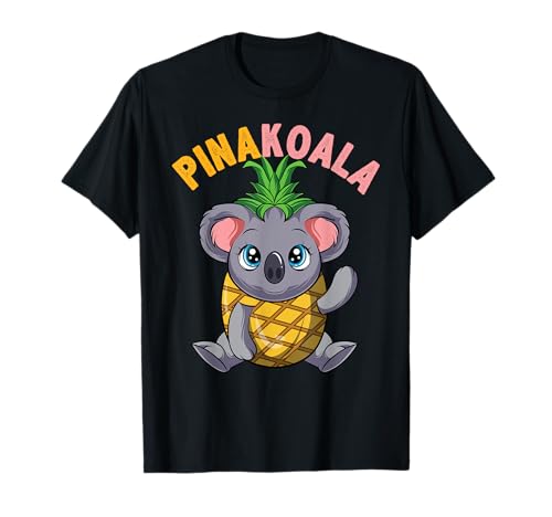 Pina Colada Carino Koala E Ananas Maglietta