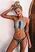 Cupshe Fashion Women's Black Lace Up Halter Padding Bikini Set (M), Black