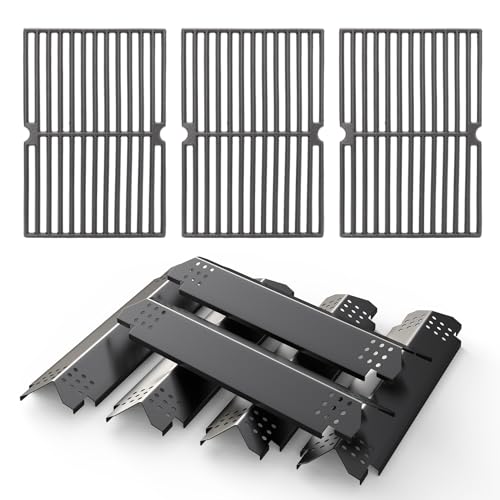 Image of SafBbcue Grill Replacement Parts for Nexgrill 6 Burner 720-0896B 720-0896 720-0898, Cooking Grates and Heat Plates for Nexgrill Deluxe 6 Burner Gas Grill 720-0896E 730-0896 720-0896B Replacement Parts