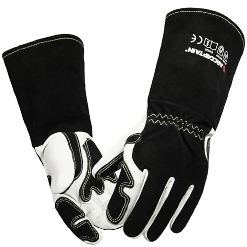 ARCCAPTAIN Tig Welding Gloves: Premium Goatskin...